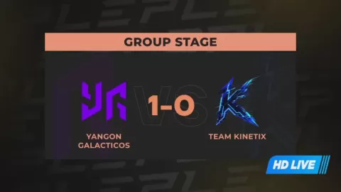 Poster siaran Yangon Galacticos VS Team Kinetix