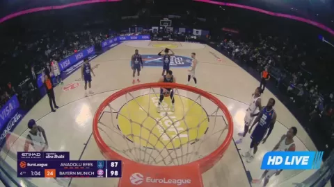 Poster siaran Anadolu Efes Istanbul VS Bayern Munchen