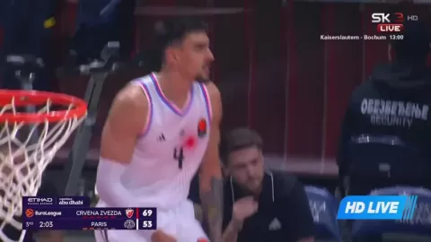 Poster siaran Crvena Zvezda Belgrade VS Paris