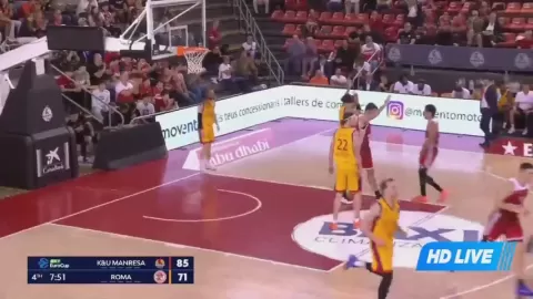 Poster siaran La Bruixa d'Or Manresa VS BC Roma SPQR