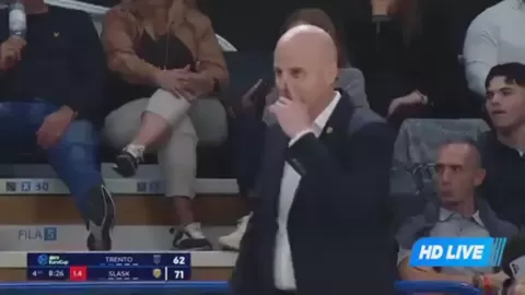 Poster siaran Aquila Basket Trento VS Slask Wroclaw