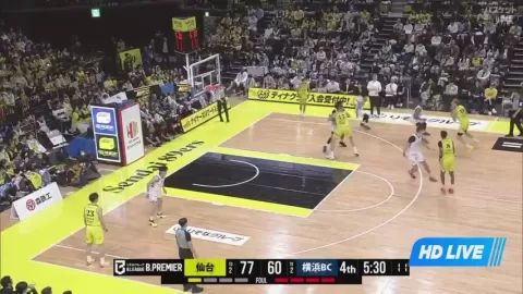 Poster siaran Sendai 89ers VS Yokohama B-Corsairs