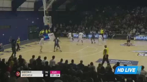 Poster siaran Sheffield Sharks VS Newcastle Eagles