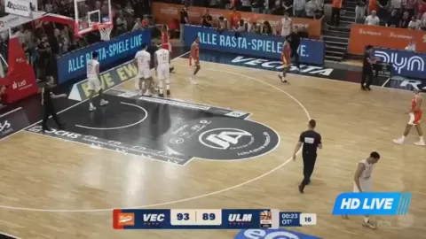 Poster siaran RASTA Vechta VS Ratiopharm Ulm