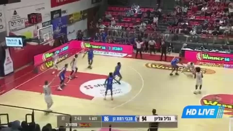 Poster siaran Galil Elyon VS Maccabi Ironi Ramat Gan