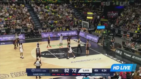 Poster siaran Bizkaia Bilbao Basket VS Slavia Prague ERA NBK