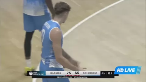 Poster siaran Kolossos Rhodes H Hotels Collection B.C. VS SCM Craiova