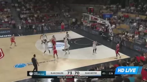 Poster siaran Chalon/SaÔne VS Manchester Basketball