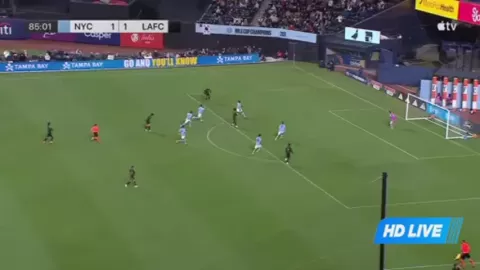 Poster siaran New York City FC vs Los Angeles FC