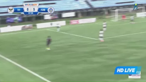 Poster siaran Tenigao FF VS Real Bengaluru