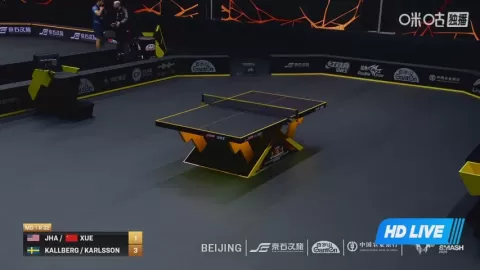 Poster siaran Jha K / Xue F VS A.Kallberg/K.Karlsson