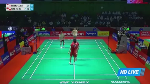Poster siaran Pramudya I L / Tangka A E K VS Chen Y R / Tong K X